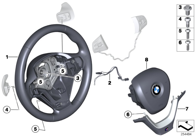 M sport st.wheel,airbag,multif./paddles