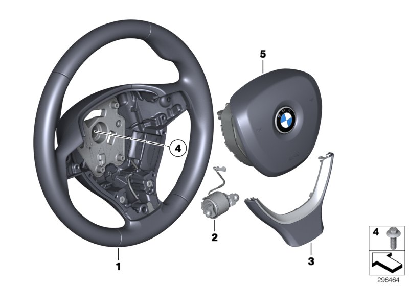 Airbag sports steering wheel multifunct.