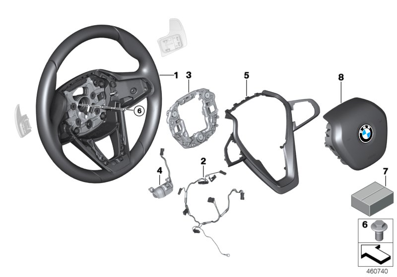 Sport st.wheel, airbag, multif./paddles