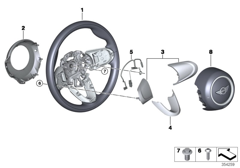 Airbag sports steering wheel