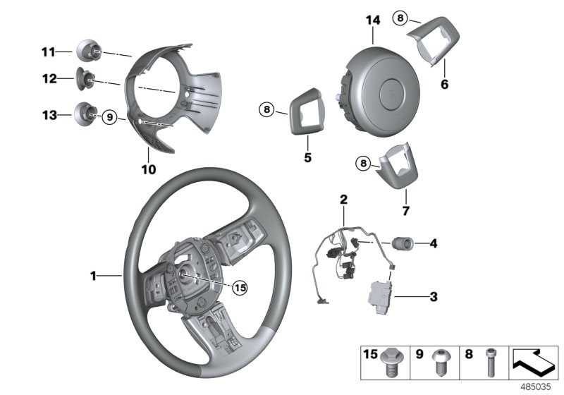 Steering wheel airbag multifunctional