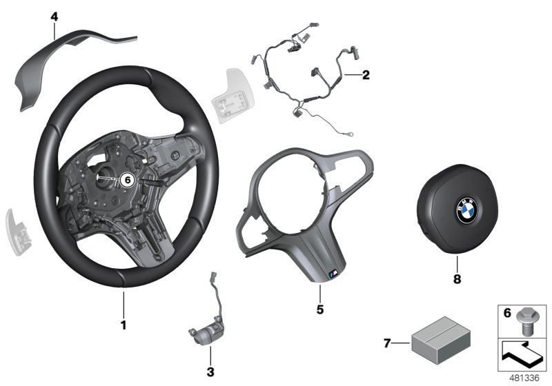 M sport st.wheel,airbag,multif./paddles