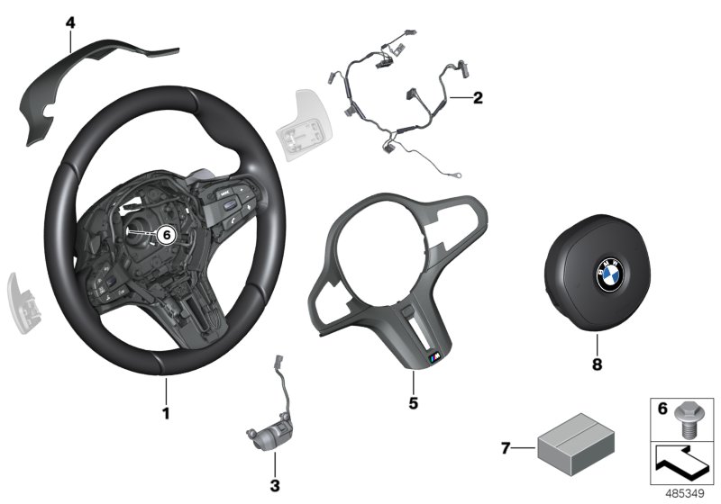 M sport st.wheel,airbag,multif./paddles