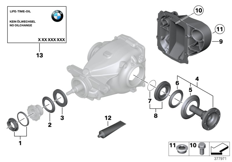 Rear-axle-drive parts