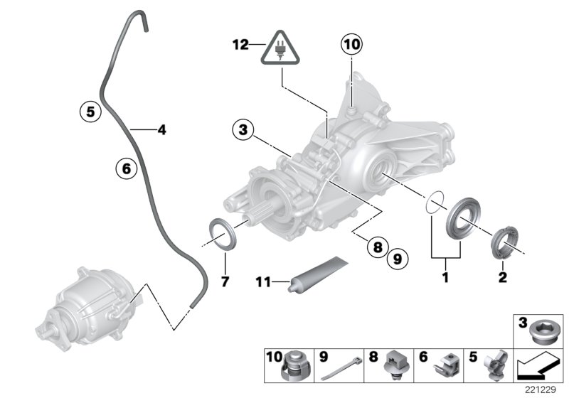 Rear-axle-drive parts