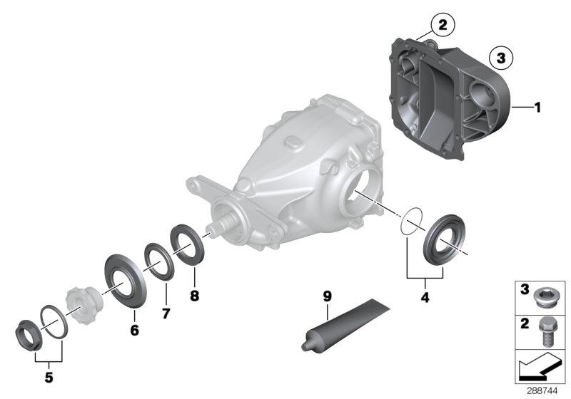 Rear-axle-drive parts