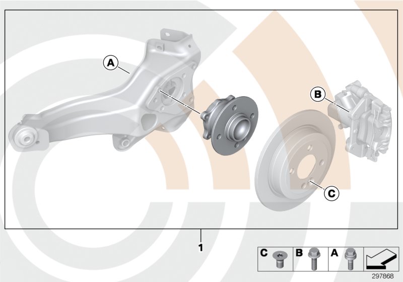 Kit, wheel bearing, rear / Value Line