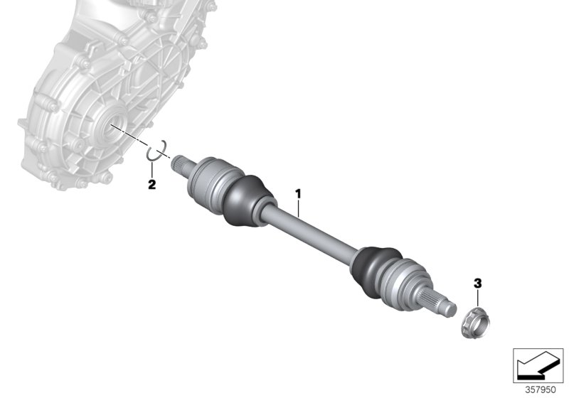 Electric gearbox, output shaft