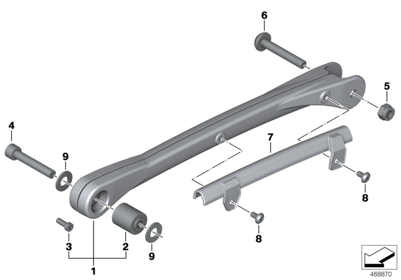 Tension struts with mounting