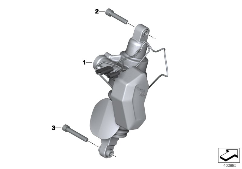 Spring strut, mounting parts