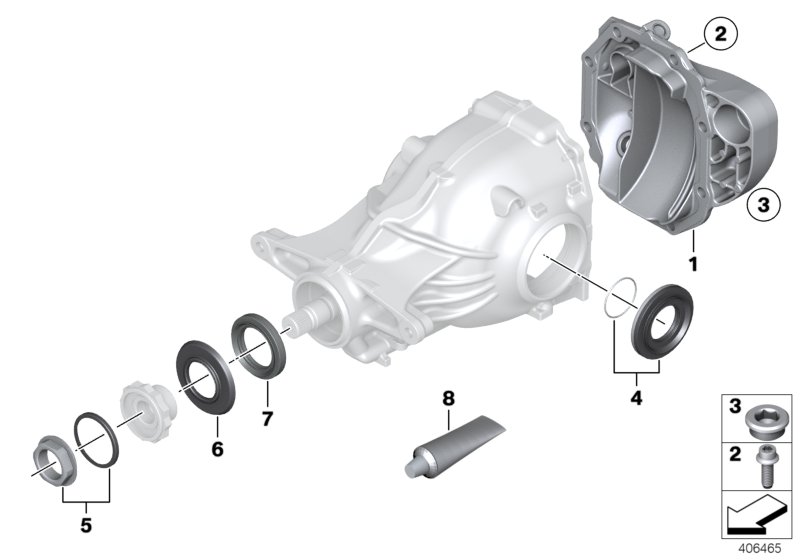 Final drive, gasket set