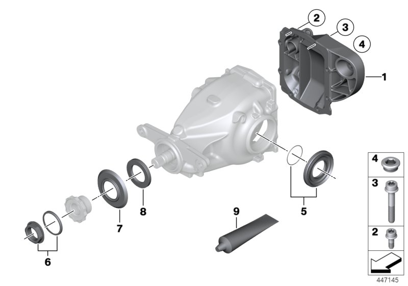 Rear-axle-drive parts