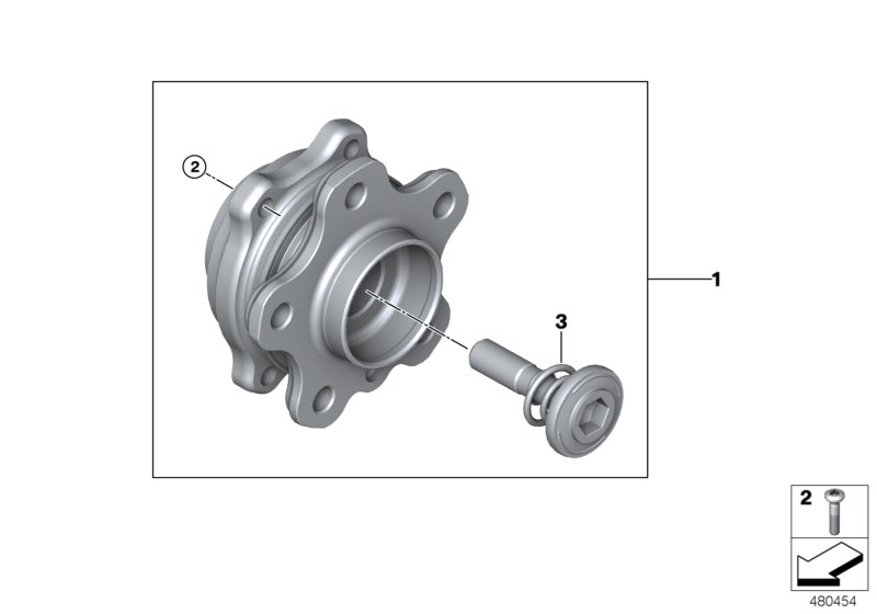 Side shaft/wheel bearings