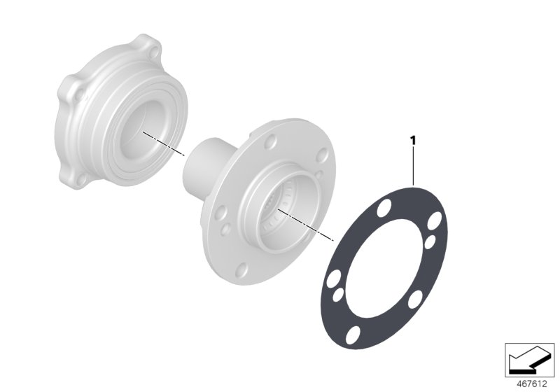 Side shaft/wheel bearings
