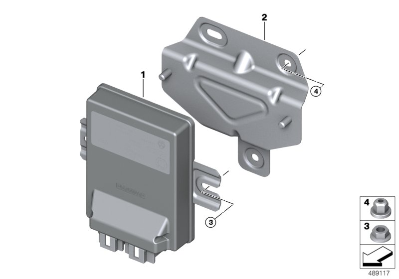 Rear axle differential control unit