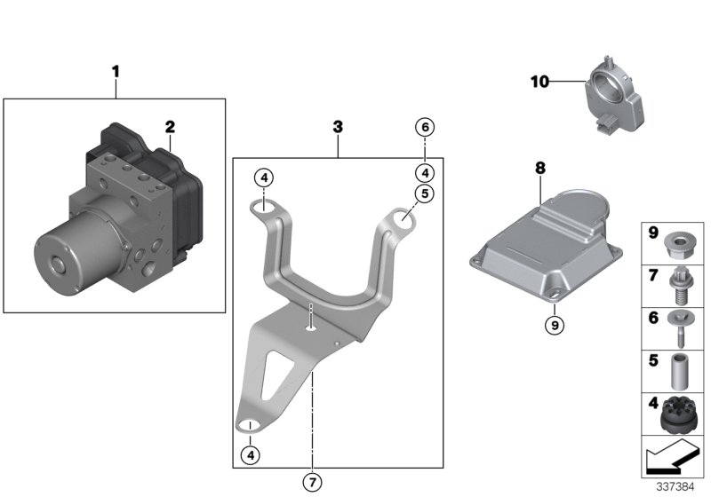 Hydro unit DXC/fastening/sensors