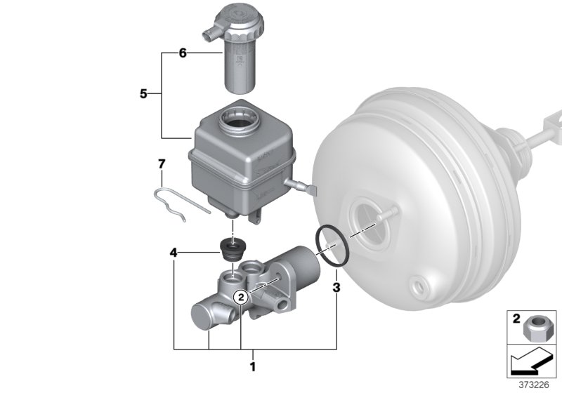 Brake master cylinder/expansion tank