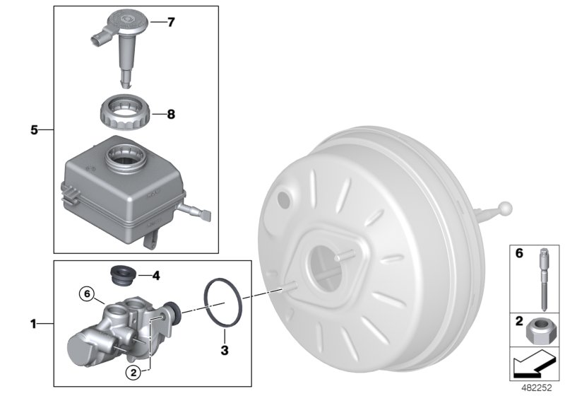 Brake master cylinder/expansion tank