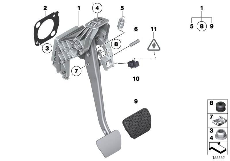 Pedal assembly, automatic transmission