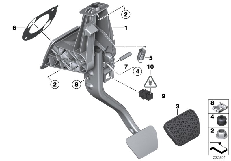 Pedal assembly, automatic transmission