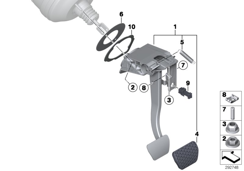 Pedal assembly, automatic transmission