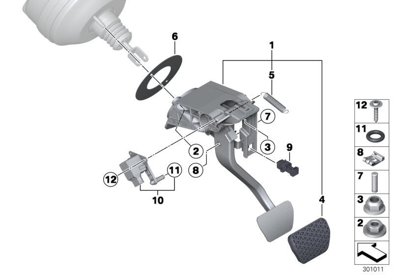 Pedal assembly, automatic transmission