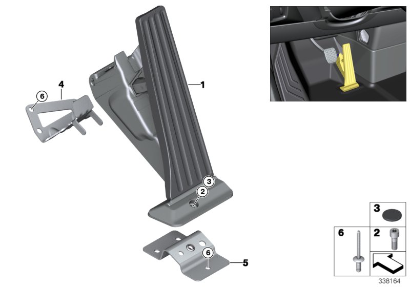 Acceleration/accelerator pedal module