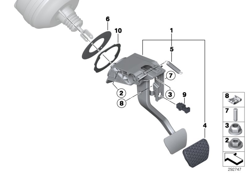 Pedal assembly, automatic transmission