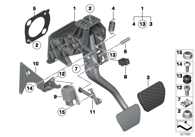 Pedal assembly, automatic transmission