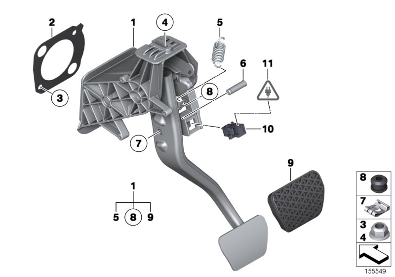 Pedal assembly, automatic transmission
