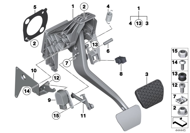 Pedal assembly, automatic transmission
