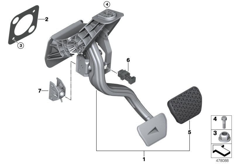 Pedal assembly, automatic transmission