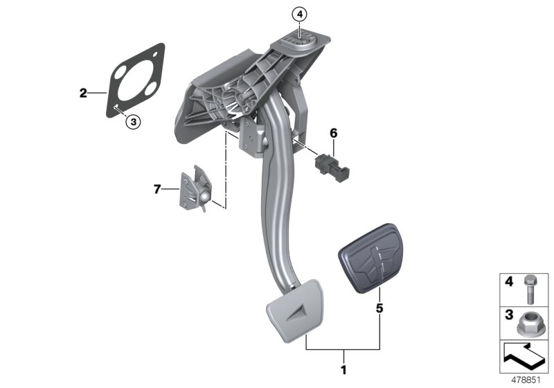 Pedal assembly, automatic transmission