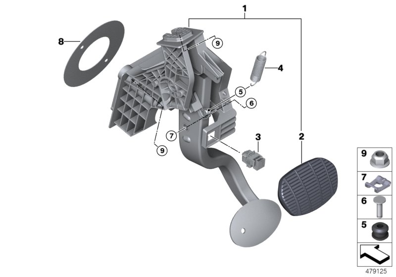 Pedal assembly, automatic transmission