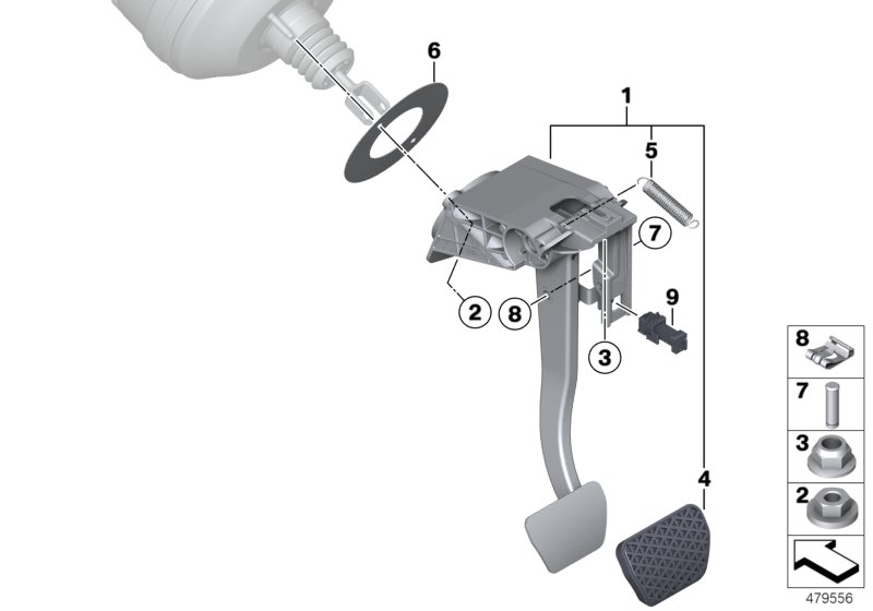 Pedal assembly, automatic transmission