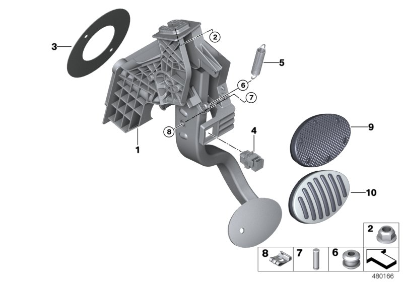 Pedal assembly, automatic transmission