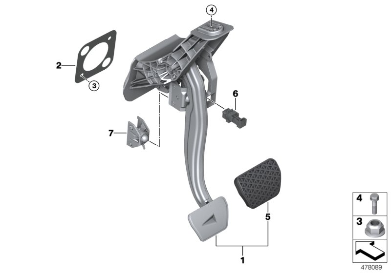 Pedal assembly, automatic transmission