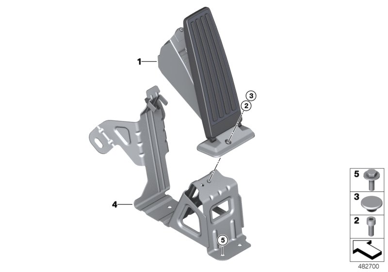 Acceleration/accelerator pedal module