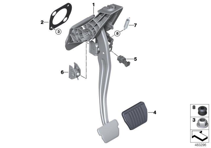Pedal assembly, automatic transmission