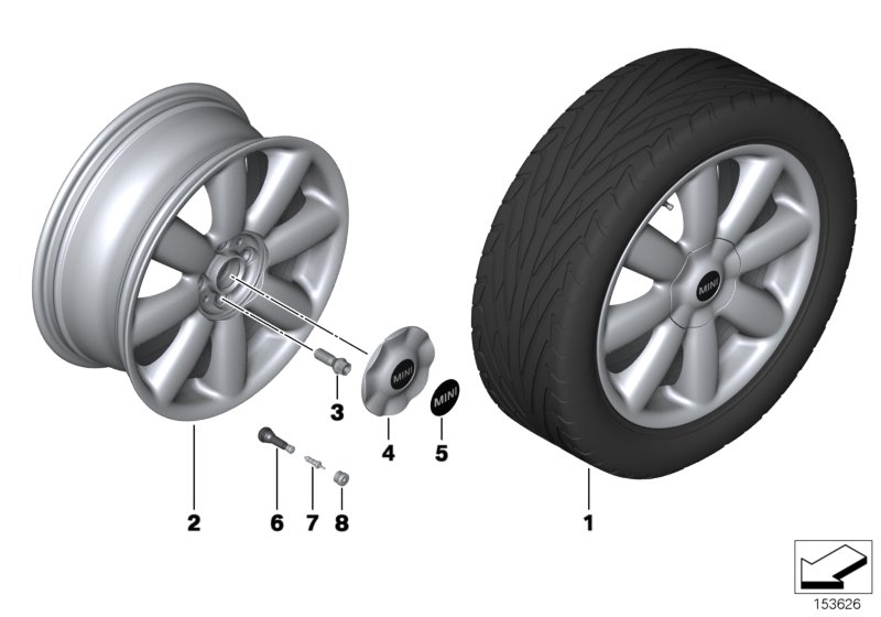 MINI LA wheel,Crown spoke 104