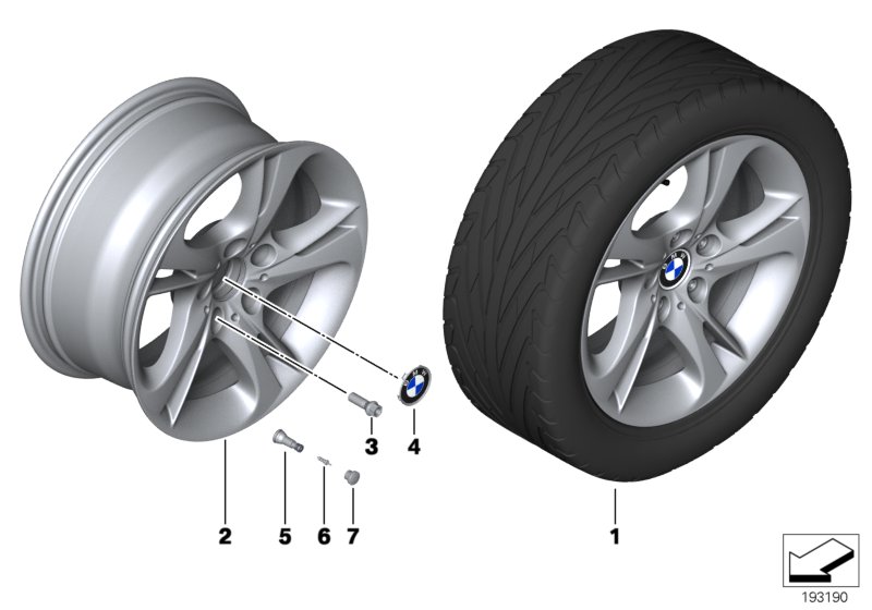 BMW LA wheel turbine styling 292