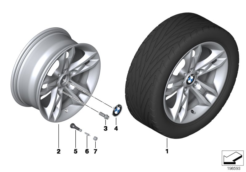 BMW LA wheel star spoke 319