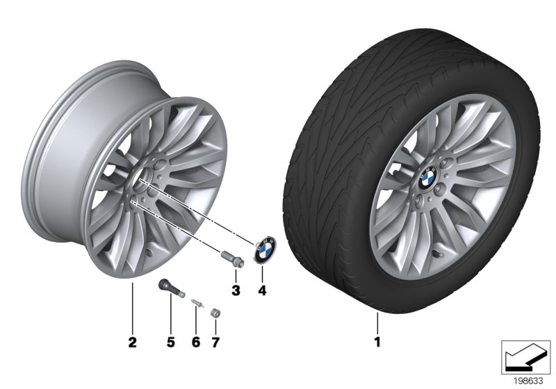 BMW LA wheel double spoke 321