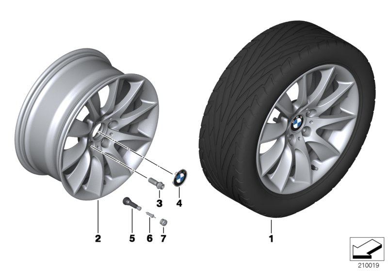 BMW LA wheel turbine styling 329 - 18''