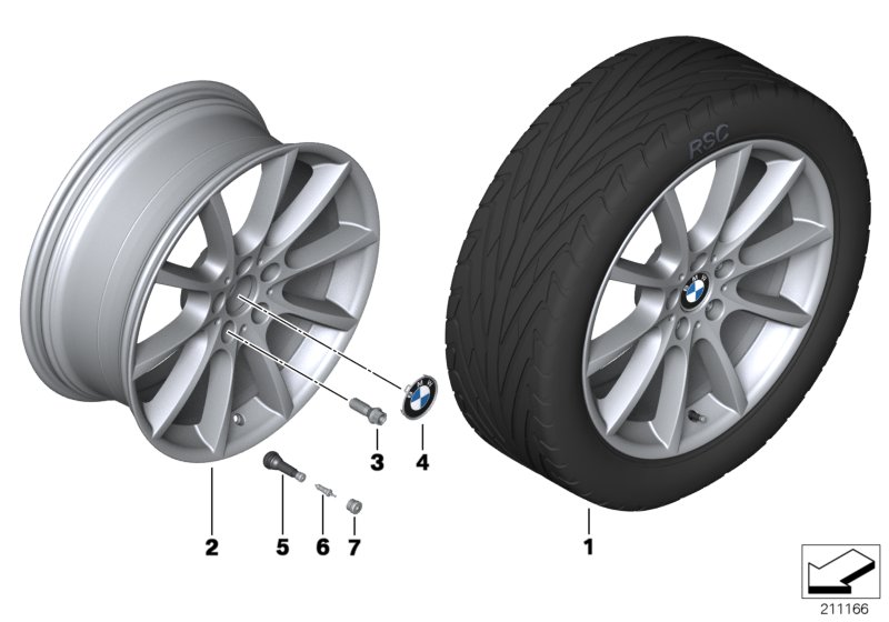 BMW LA wheel, V-spoke 281 - 18"