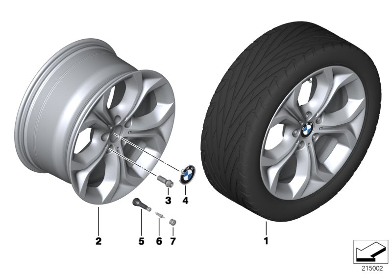 BMW LA wheel Y spoke 335