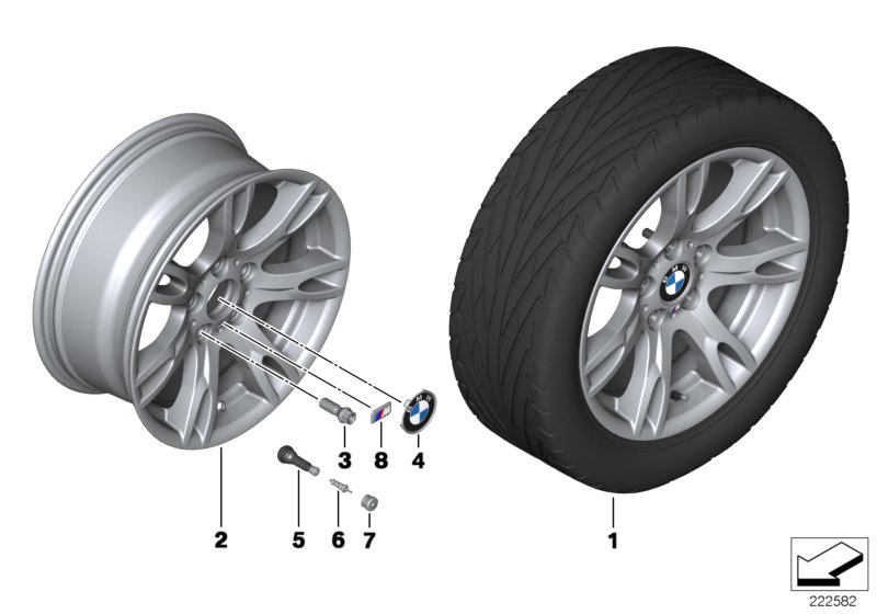 BMW LA wheel, M double spoke 354