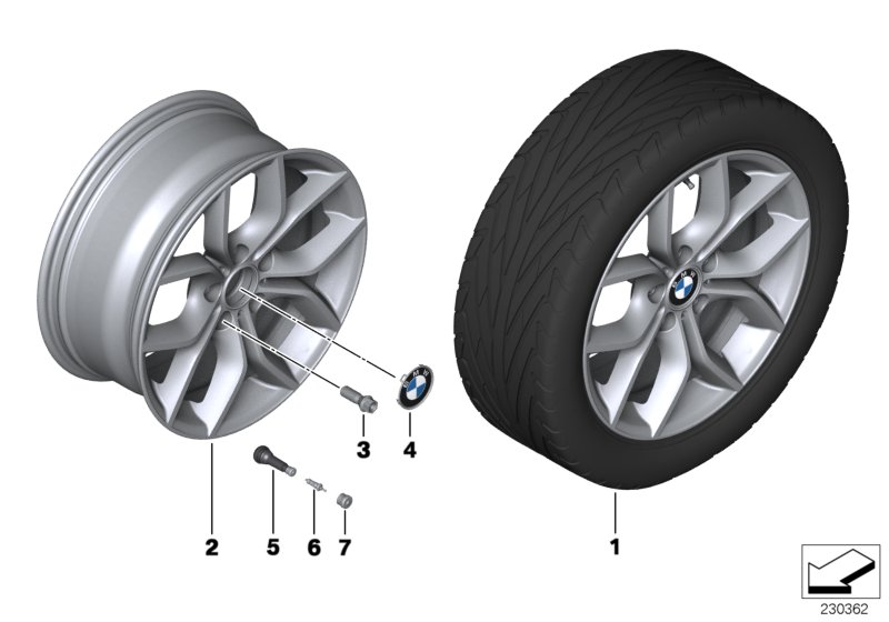 BMW LA wheel Y-spoke 308
