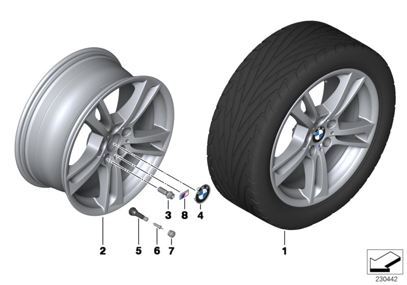 BMW LA wheel, M double spoke 369