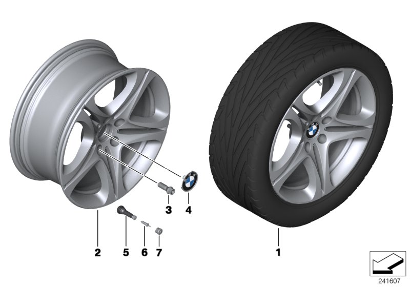 BMW LA wheel, star spoke 367 - 19''